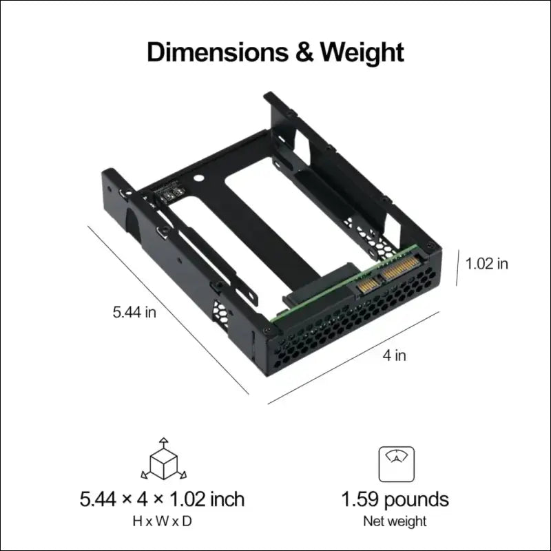 QNAP Dual M.2 SATA SSD to 2.5” SATA RAID Adapter Converter - 2 x M.2 2280 SSD to 3.5” SATA Adapter with RAID Support for PC and NAS. (QDA-A2MAR)