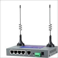 QX510-AUW2 Industrial 4G LTE WiFi Router with 5 Ethernet Ports Cellular VPN Client Routers for Wireless Internet Backup