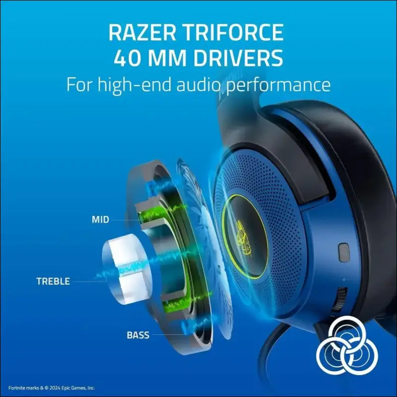 Razer Kraken V3X Fortnite Edition Wired USB Gaming Headset