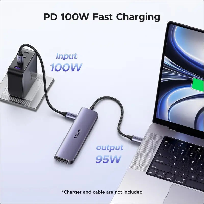 Revodok 1071 USB C Hub, 7 in 1 Multiport Adapter with 4K HDMI, 100W PD Charging, Type A& USB C 5Gbps Data Ports and SD/TF Card Reader for PC, Laptop, iMac, MacBook Air, iPad, iPhone 16/15