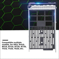 RGBS 3.5 Inch SAS SATA Hard Drive Tray Caddy with Drive Mounting Screws for DELL 3.5" F238F 0G302D G302D 0F238F 0X968D X968D SAS/SATAu,DELL Poweredge R610, R710, T610, T710 with...