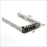 RGBS Pack of 2, RGBS 2.5" SAS/SATA Hard Drive Tray Caddy for Dell G176J Dell PowerEdge R310 R320 R410 R420 R510 R515 R520 R710 R610 R620 R715 R720 R720xd R810 R815 R820 R910