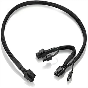 RGEEK Braided ATX PSU 8 Pin Male to Dual 8 Pin 6+2 Pin Pcie Male GPU Power Supply Splitter Adapter Cable for Corsair Modular Power Supply 23.6In +