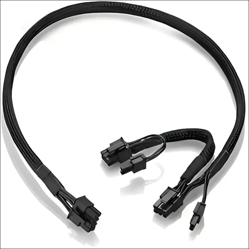 RGEEK Braided ATX PSU 8 Pin Male to Dual 8 Pin 6 + 2 Pin Pcie Male GPU Power Supply Splitter Adapter Cable for Corsair