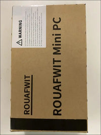 ROUAFWIT Mini PC N100 NAS 4 Bay Soft Router 3-in-1, DDR5 8G RAM 128G NVME SSD Office Desktop Micro Computer Network Storage, 2 x i226V 2.5GbE, Dual Fan, SPK/MIC