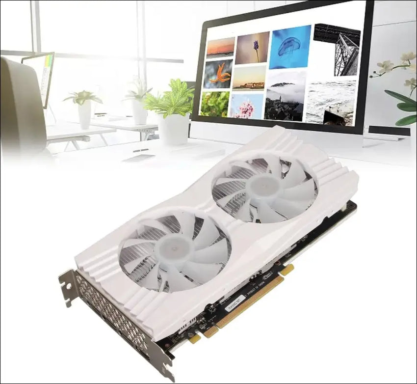 RX580 Desktop Graphics Card, 8GB GDDR5 256Bit RGB Gaming Video Card with Dual Cooling Fan for Computer PC, Support HD Dpoutput, PCI Express 3.0 Graphics Card for Game Office