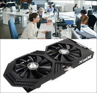 RX590 Graphics Card, 8GB GDDR5 256Bit Quiet Fast Heat Dissipation Desktop Computer Graphics Card, 8000Mhz 4096 X 2160 PCI Express 3.0 X16 DVI HDMI 3DP 8Pin Graphics Card for Gaming
