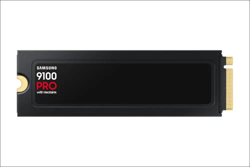 Samsung 9100 PRO Heatsink NVMe M.2 SSD, 4TB, PCIe 5.0, 14800MB/s Read, 13400MB/s Write, Internal SSD for PC/Console Gaming and Video Editing, Black, MZ-VAP4T0CW