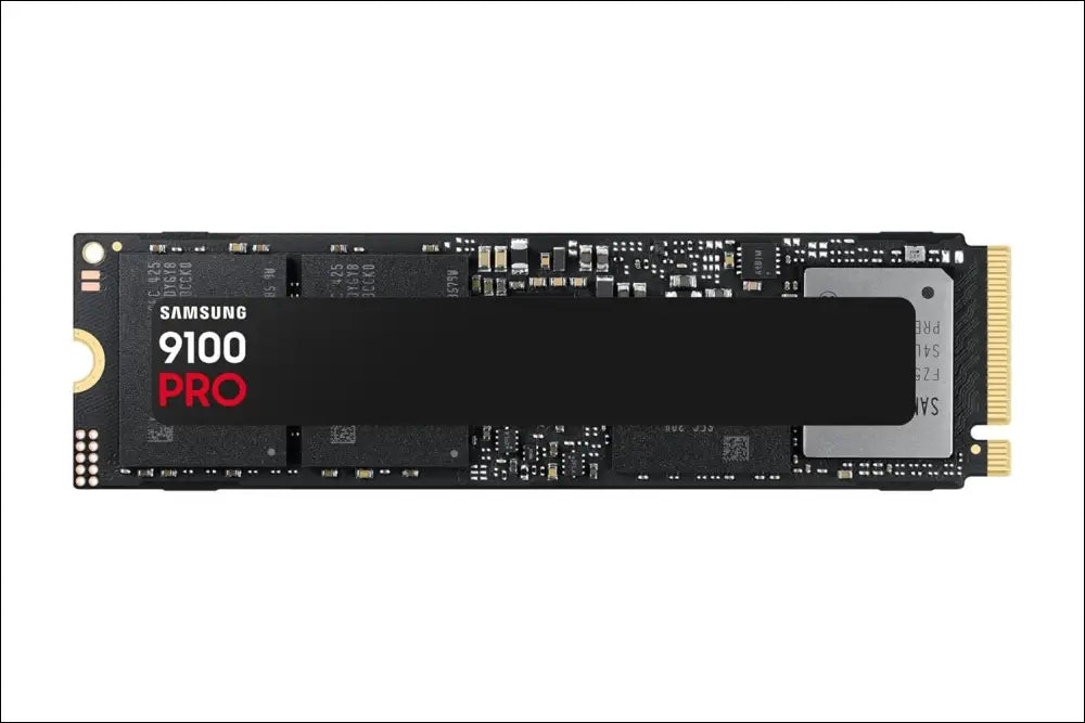 Samsung 9100 PRO Heatsink NVMe M.2 SSD, 4TB, PCIe 5.0, 14800MB/s Read, 13400MB/s Write, Internal SSD for PC/Console Gaming and Video Editing, Black, MZ-VAP4T0CW