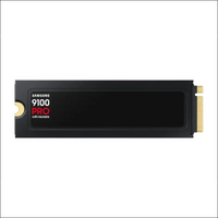 Samsung 9100 PRO Heatsink NVMe M.2 SSD, 4TB, PCIe 5.0, 14800MB/s Read, 13400MB/s Write, Internal SSD for PC/Console Gaming and Video Editing, Black, MZ-VAP4T0CW