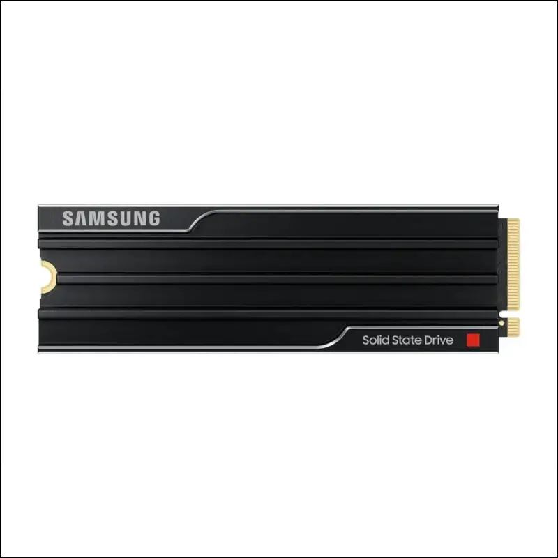 Samsung 9100 PRO Heatsink NVMe M.2 SSD, 4TB, PCIe 5.0, 14800MB/s Read, 13400MB/s Write, Internal SSD for PC/Console Gaming and Video Editing, Black, MZ-VAP4T0CW