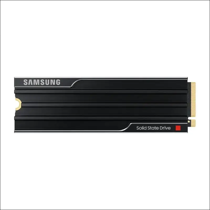 Samsung 9100 PRO Heatsink NVMe M.2 SSD, 4TB, PCIe 5.0, 14800MB/s Read, 13400MB/s Write, Internal SSD for PC/Console Gaming and Video Editing, Black, MZ-VAP4T0CW
