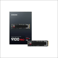 Samsung 9100 PRO NVMe M.2 SSD, 1TB, PCIe 5.0, 14,700 MB/s Read, 13,300 MB/s Write, Internal SSD for Gaming, Video Editing and AI, Black, MZ-VAP1T0BW
