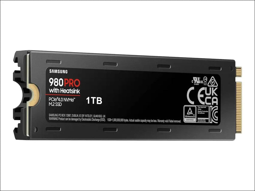 SAMSUNG 980 PRO SSD 1TB w/Heatsink PCIe Gen 4 NVMe M.2 Internal Solid State Drive, Heat Control, Max Speed, PS5 Compatible