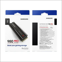 SAMSUNG 980 PRO SSD 1TB w/Heatsink PCIe Gen 4 NVMe M.2 Internal Solid State Drive, Heat Control, Max Speed, PS5 Compatible