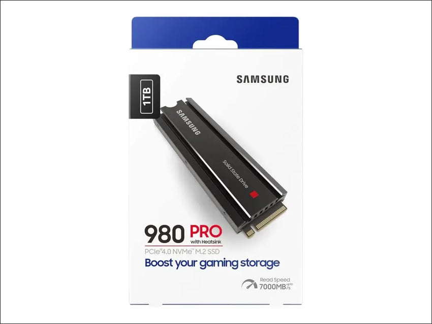 SAMSUNG 980 PRO SSD 1TB w/Heatsink PCIe Gen 4 NVMe M.2 Internal Solid State Drive, Heat Control, Max Speed, PS5 Compatible