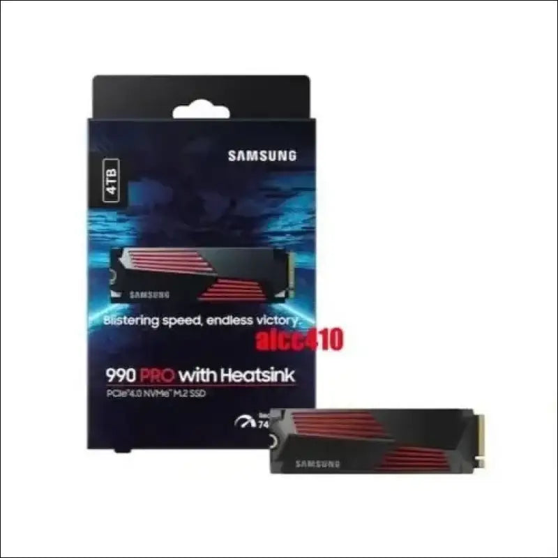 Samsung 990 PRO 4TB SSD PCIe Gen4.0 NVMe M.2 2280 with Heatsink MZ-V9P4T0