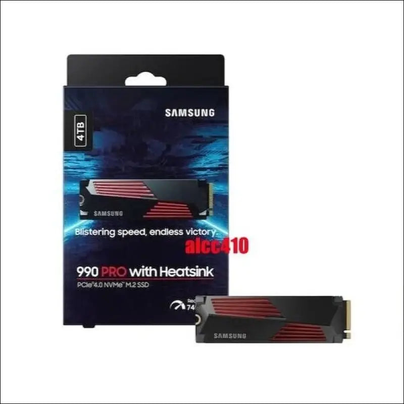 Samsung 990 PRO 4TB SSD PCIe Gen4.0 NVMe M.2 2280 with Heatsink MZ-V9P4T0