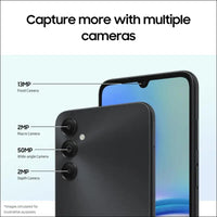 Samsung Galaxy A05s Smartphone, 4GB RAM, 128GB Storage, 50MP Camera, 5000 mAh Battery, Unlocked Android Phone, Black