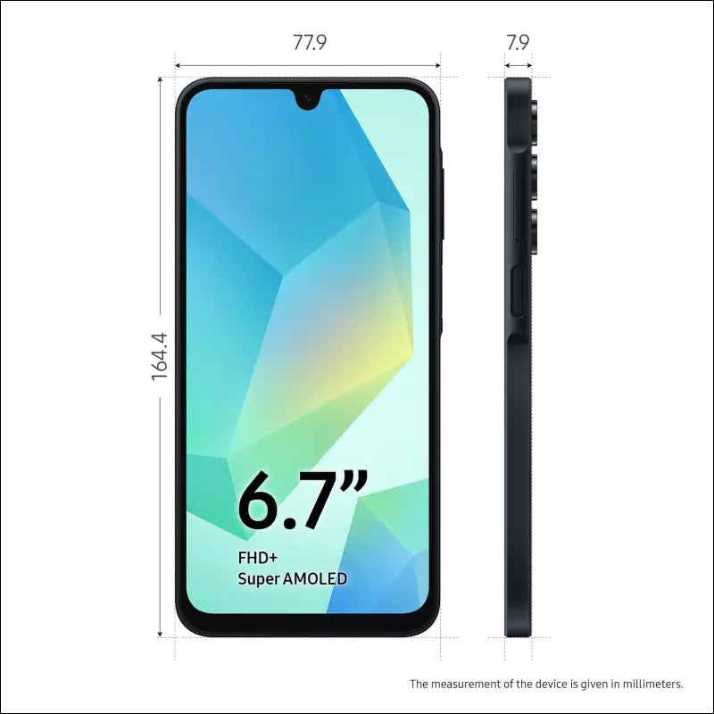 SAMSUNG Galaxy A16 5G A Series Cell Phone, Large AMOLED Display, Durable Design, Super Fast Charging, 128GB, Blue Black [AU Version]