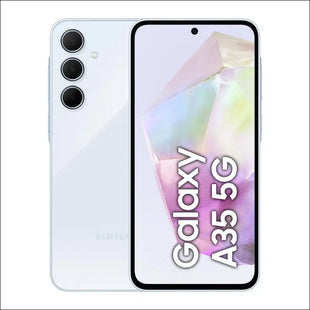 Samsung Galaxy A35 5G, Android Smartphone, 6GB RAM, 128GB Storage, 50MP Camera, Long Battery Life, Awesome Iceblue