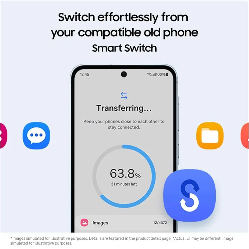 Samsung Galaxy A55 5G, Android Smartphone, 8GB RAM, 128GB Storage, 50MP Camera, Long Battery Life, Awesome Navy
