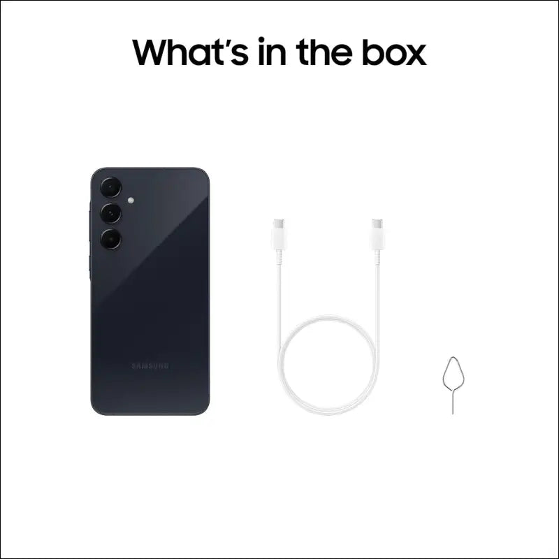 Samsung Galaxy A55 5G, Android Smartphone, 8GB RAM, 128GB Storage, 50MP Camera, Long Battery Life, Awesome Navy