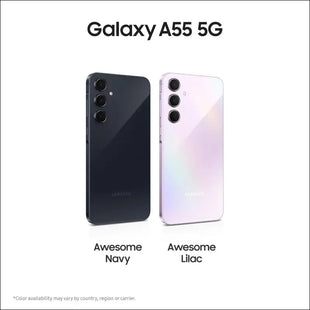 Samsung Galaxy A55 5G, Android Smartphone, 8GB RAM, 128GB Storage, 50MP Camera, Long Battery Life, Awesome Navy