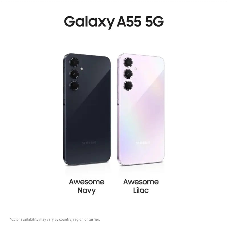 Samsung Galaxy A55 5G, Android Smartphone, 8GB RAM, 128GB Storage, 50MP Camera, Long Battery Life, Awesome Navy