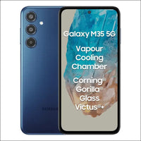 Samsung Galaxy M35 5G (Moonlight Blue,6GB RAM,128GB Storage)| Corning Gorilla Glass Victus+| AnTuTu Score 595K+ | Vapour Cooling Chamber | 6000mAh Battery | 120Hz Super AMOLED...