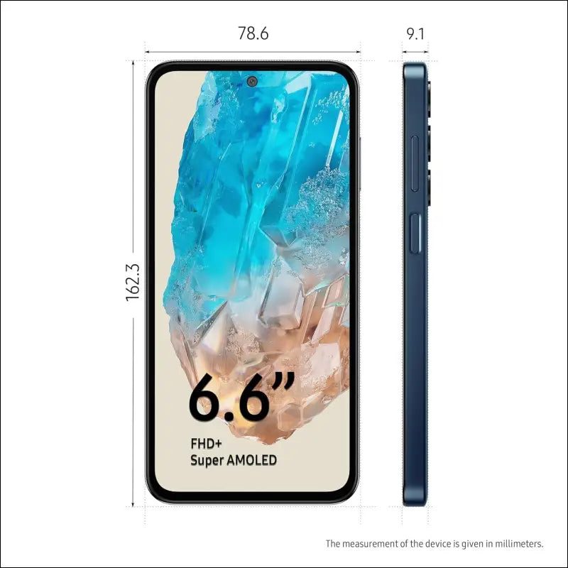 Samsung Galaxy M35 5G (Moonlight Blue,6GB RAM,128GB Storage)| Corning Gorilla Glass Victus+| AnTuTu Score 595K+ | Vapour Cooling Chamber | 6000mAh Battery | 120Hz Super AMOLED...