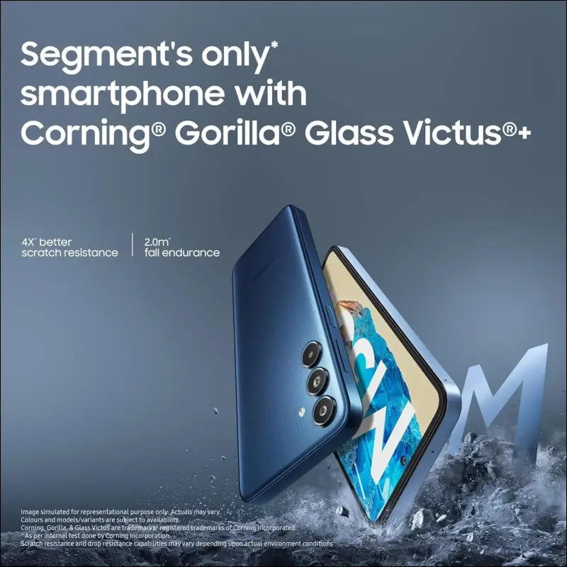 Samsung Galaxy M35 5G (Thunder Grey,6GB RAM,128GB Storage)| Corning Gorilla Glass Victus+| AnTuTu Score 595K+ | Vapour Cooling Chamber | 6000mAh Battery | 120Hz Super AMOLED...