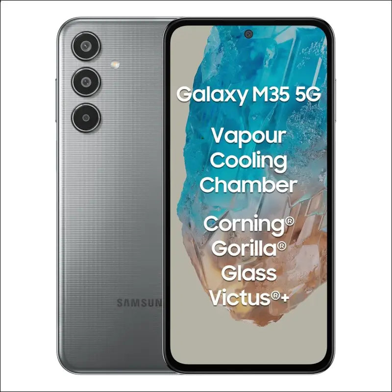 Samsung Galaxy M35 5G (Thunder Grey,6GB RAM,128GB Storage)| Corning Gorilla Glass Victus+| AnTuTu Score 595K+ | Vapour Cooling Chamber | 6000mAh Battery | 120Hz Super AMOLED...