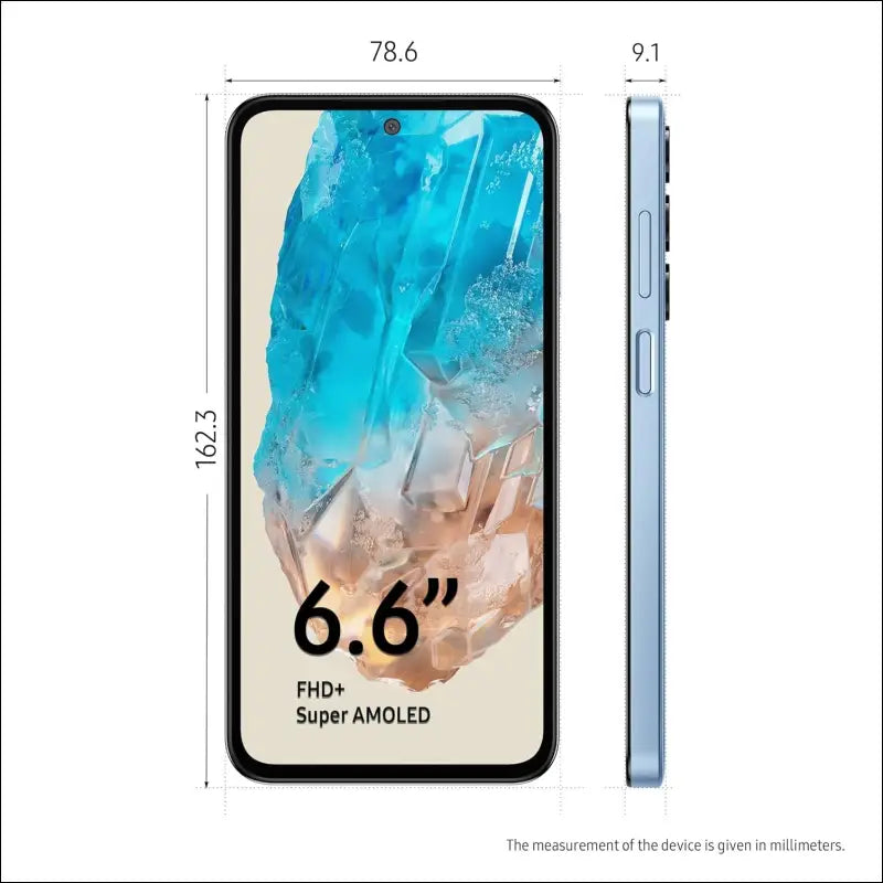 Samsung Galaxy M35 5G (Thunder Grey,6GB RAM,128GB Storage)| Corning Gorilla Glass Victus+| AnTuTu Score 595K+ | Vapour Cooling Chamber | 6000mAh Battery | 120Hz Super AMOLED...