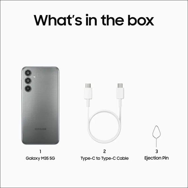 Samsung Galaxy M35 5G (Thunder Grey,6GB RAM,128GB Storage)| Corning Gorilla Glass Victus+| AnTuTu Score 595K+ | Vapour Cooling Chamber | 6000mAh Battery | 120Hz Super AMOLED...
