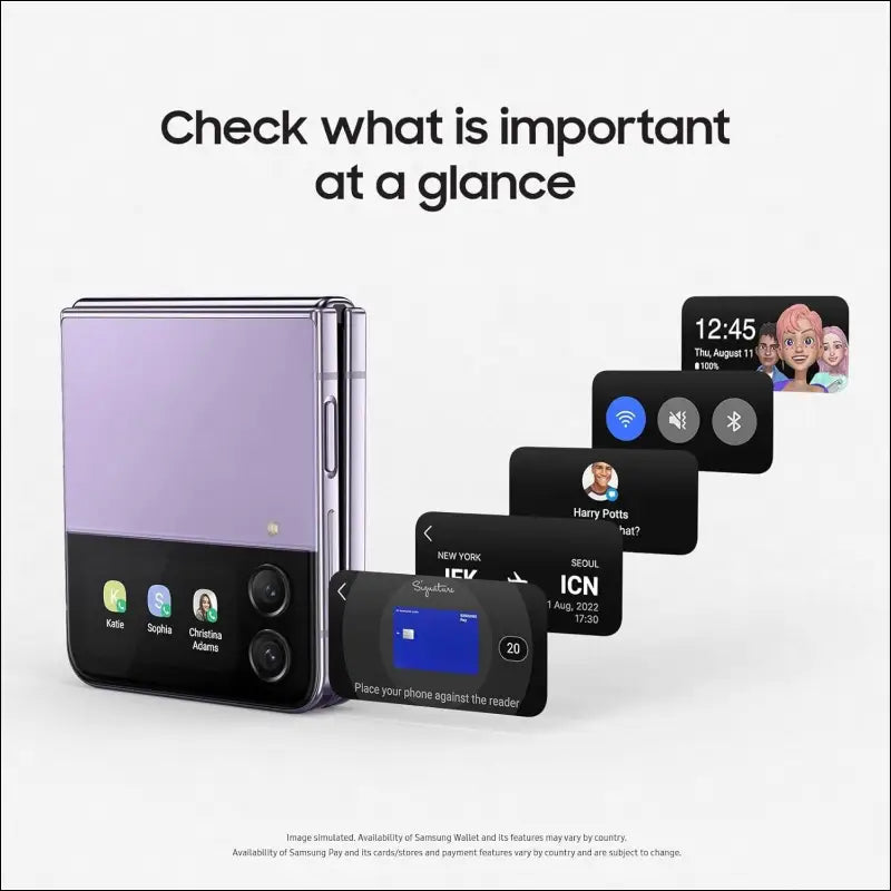Samsung Galaxy Z Flip 4 5G, 128GB, Bora Purple (Renewed)