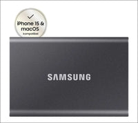 SAMSUNG SSD T7 1TB Portable External SSD, Up to USB 3.2 Gen 2, Reliable Storage for Gaming, Students, Professionals, Grey