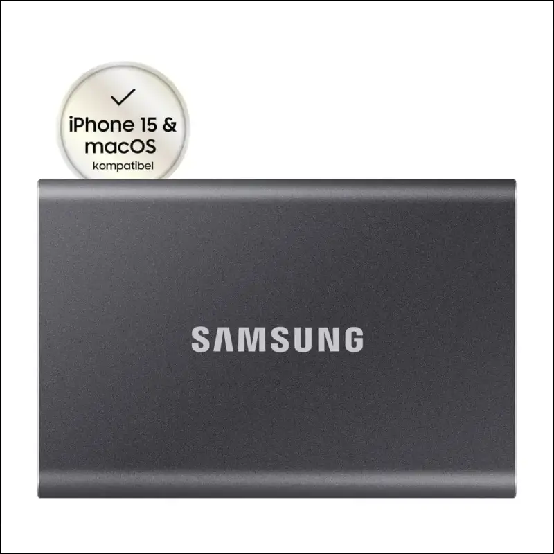 SAMSUNG SSD T7 1TB Portable External SSD, Up to USB 3.2 Gen 2, Reliable Storage for Gaming, Students, Professionals, Grey