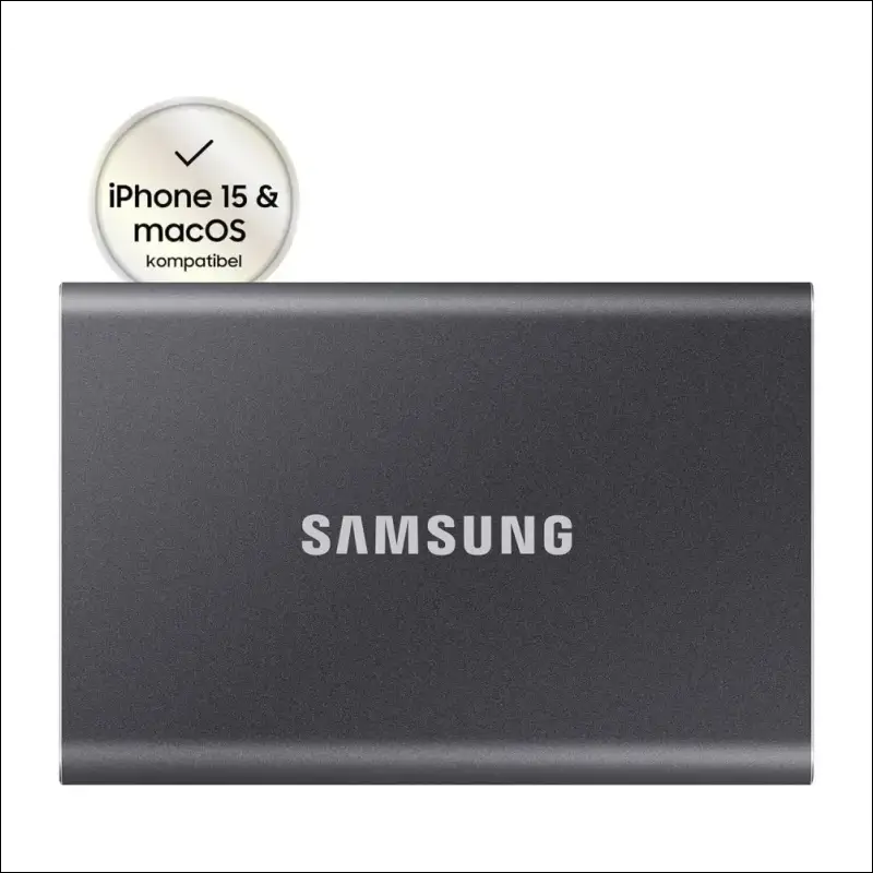 SAMSUNG SSD T7 1TB Portable External SSD, Up to USB 3.2 Gen 2, Reliable Storage for Gaming, Students, Professionals, Grey