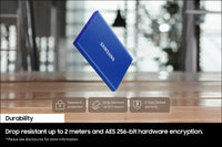 SAMSUNG SSD T7 2TB Portable External SSD, Up to USB 3.2 Gen 2, Reliable Storage for Gaming, Students, Professionals, Grey