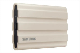 Samsung T7 Shield Portable SSD 1 TB - USB 3.2 Gen.2 External SSD Beige (MU-PE1T0K/EU)