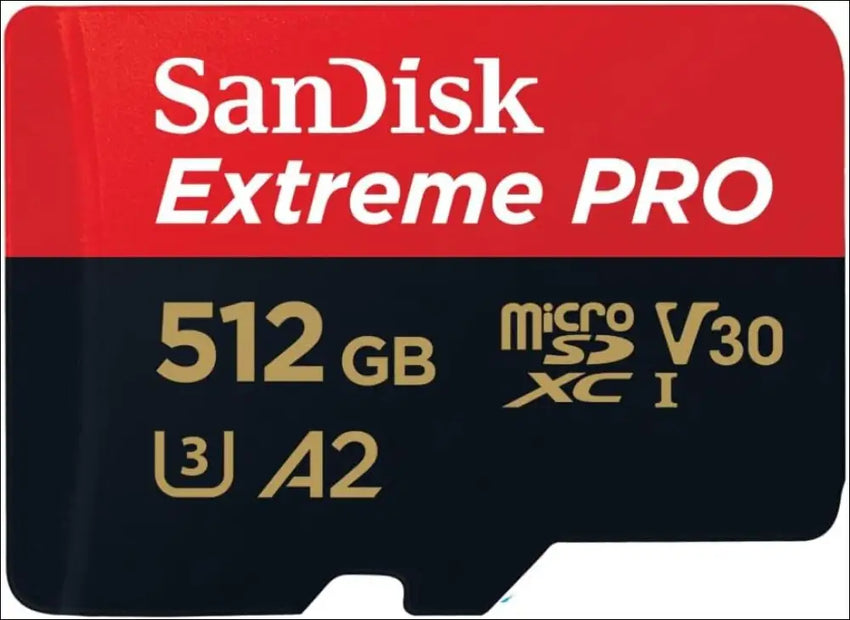 SanDisk 512GB Extreme PRO microSDXC Card + SD Adapter + RescuePRO Deluxe, up to 200MB/s, with A2 App Performance, UHS-I, Class 10, U3, V30