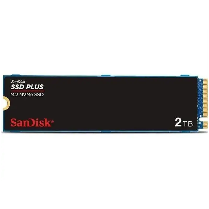 SanDisk Plus NVMe SSD, 2TB, PCIe Gen 3.0, M.2 2280-S3-M, Speeds up to SR3200MB/s
