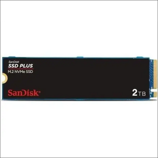 SanDisk Plus NVMe SSD, 2TB, PCIe Gen 3.0, M.2 2280-S3-M, Speeds up to SR3200MB/s