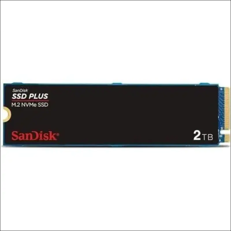 SanDisk Plus NVMe SSD, 2TB, PCIe Gen 3.0, M.2 2280-S3-M, Speeds up to SR3200MB/s