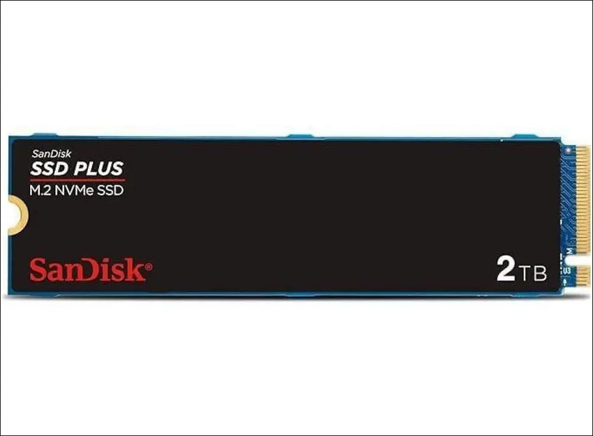 SanDisk Plus NVMe SSD, 2TB, PCIe Gen 3.0, M.2 2280-S3-M, Speeds up to SR3200MB/s
