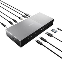 SD5000T5 EQ Thunderbolt 5 Docking Station, Triple Monitor 8K/4K, for Windows & Macbooks, 140W Power, 3 x Thunderbolt 5 Ports, Ethernet & USB-A 3.2 Gen2 Ports (K35201EU)