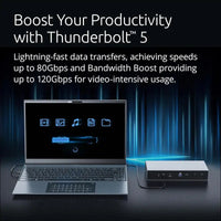 SD5000T5 Thunderbolt 5 Docking Station – Dual Display for MacBooks M1/M2/M3/M4 Pro and Max; Triple Display for Windows TB5; TB4 Compatible, 140W Power Delivery (K35201NA)