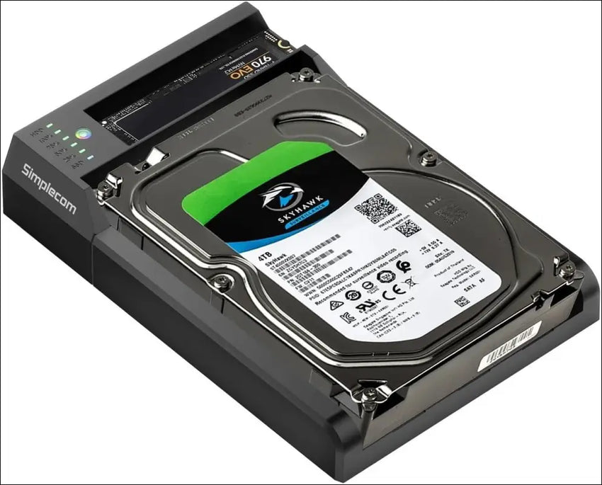 SD570 NVMe M.2 + SATA HDD and SSD Dual Bay Docking Station USB 3.2 Gen 2 10Gbps Offline Clone