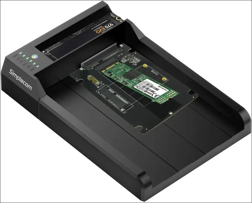 SD570 NVMe M.2 + SATA HDD and SSD Dual Bay Docking Station USB 3.2 Gen 2 10Gbps Offline Clone